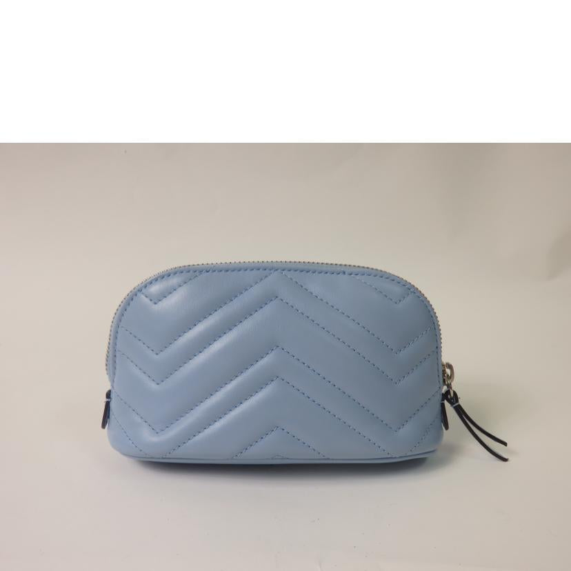 GUCCI グッチ/GGマーモントコスメティックケース/水色/625544//0416/Aランク/84