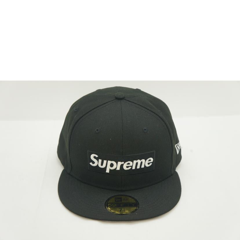 SUPREME x NEWERA シュプリームxニューエラ/チャンピオンズボックスロゴキャップ BLK/WHT//ABランク/09