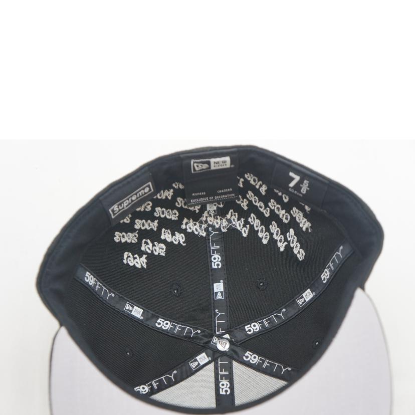 SUPREME x NEWERA シュプリームxニューエラ/チャンピオンズボックスロゴキャップ BLK/WHT//ABランク/09