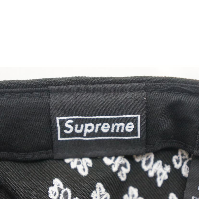SUPREME x NEWERA シュプリームxニューエラ/チャンピオンズボックスロゴキャップ BLK/WHT//ABランク/09
