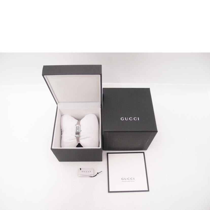 GUCCI グッチ 腕時計 レディース 1500L ブラック文字盤/バングルウォッチ/1Pダイヤ/クォーツ/YA015555//183*****/Aランク/69