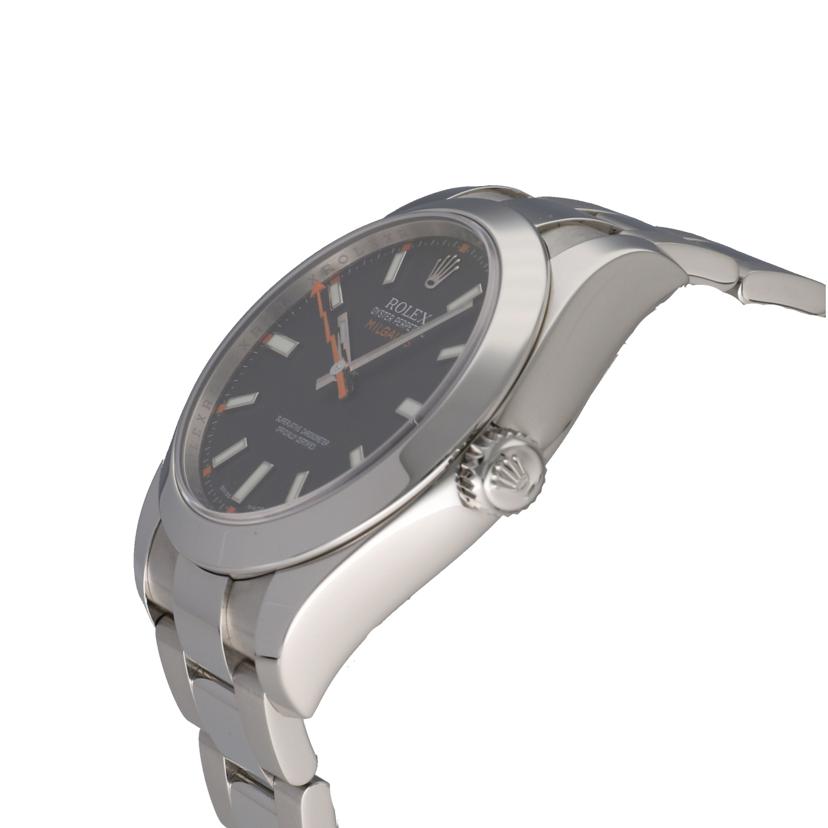 ROLEX ロレックス 腕時計 2008年頃製造 黒文字盤 ステンレス メンズ/ミルガウス・ブラック/V番/116400//V08**********/SAランク/75