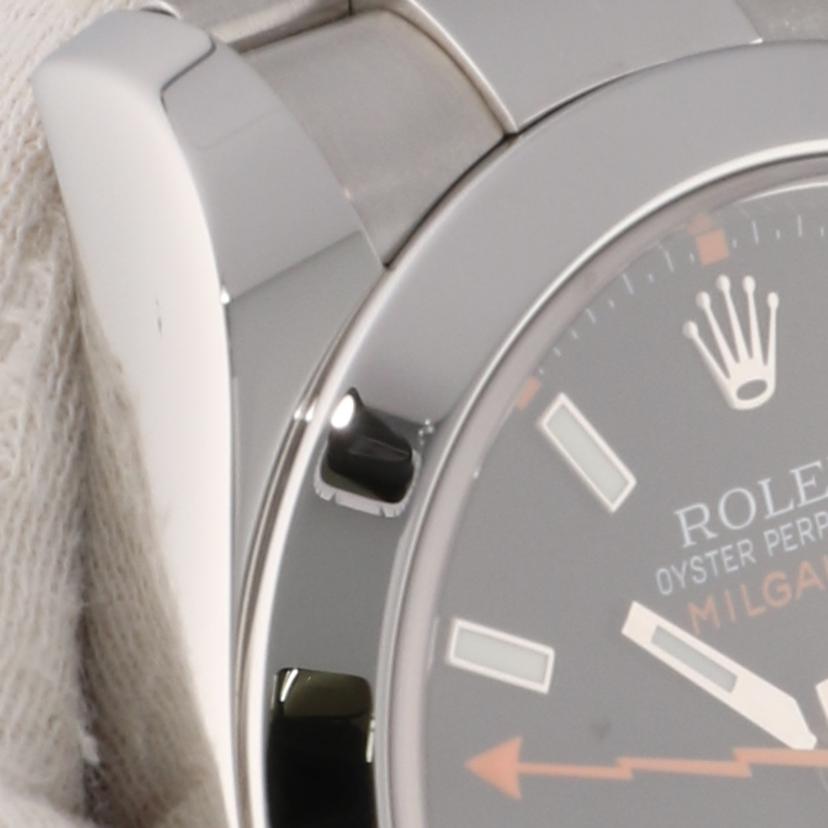 ROLEX ロレックス 腕時計 2008年頃製造 黒文字盤 ステンレス メンズ/ミルガウス・ブラック/V番/116400//V08**********/SAランク/75