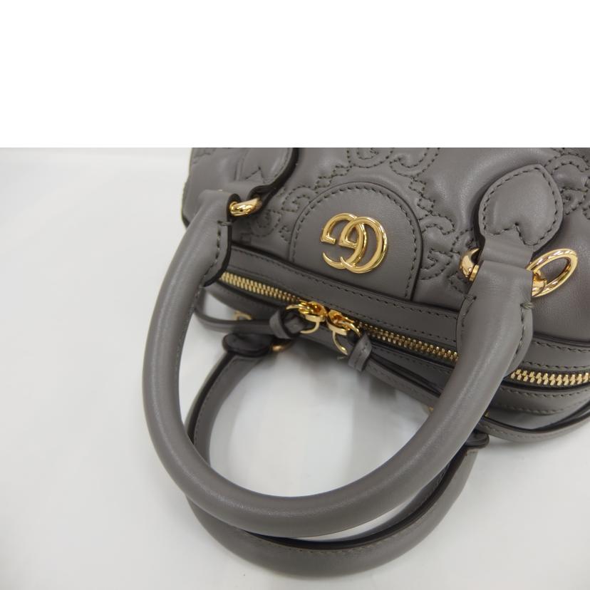 GUCCI グッチ/GGマトラッセミニ2WAY/グレー/702251//213***/Aランク/82