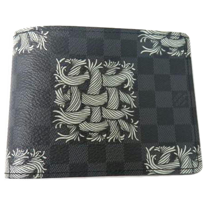 LV ルイヴィトン/ポルトフォイユ・ミュルティプル/グラフィット/クリストファーネメス/N61212//MI3105/SAランク/84