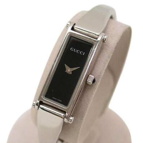 GUCCI グッチ 腕時計 レディース/バングルウォッチ/ブラック文字盤/クォーツ/1500L//050****/Bランク/69