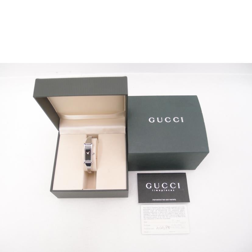 GUCCI グッチ 腕時計 レディース/バングルウォッチ/ブラック文字盤/クォーツ/1500L//050****/Bランク/69