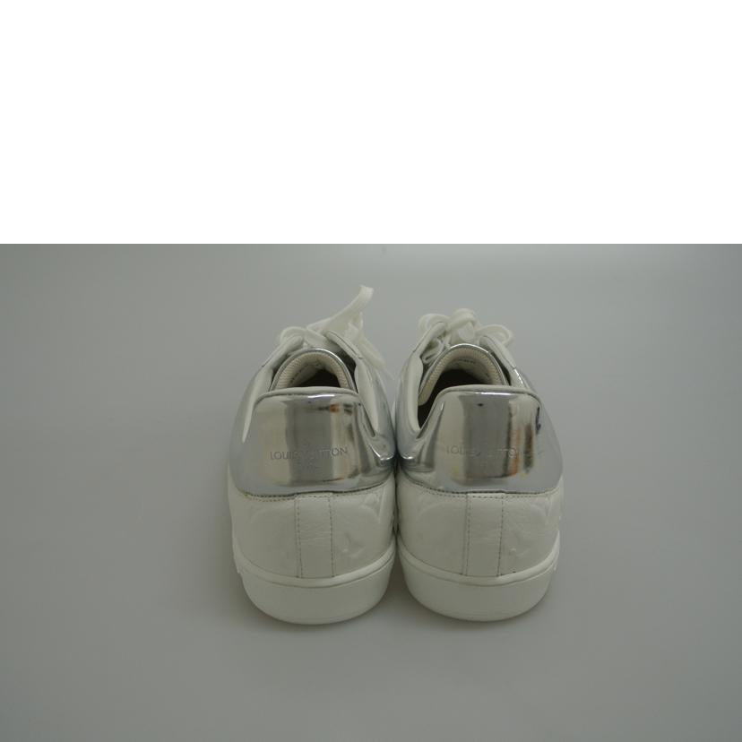 LV ルイヴィトン/レザースニーカー白銀/ルクセンブルクライン/MS0260//8 1/2/Sランク/87