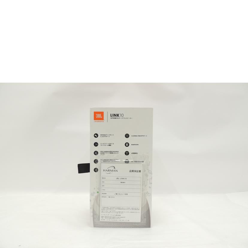 JBL ジェイビーエル/Bluetoothスマートスピーカー/LINK 10//TL0603-LH0014146/SAランク/69