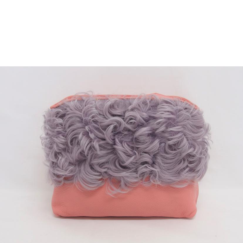 BURBERRY バーバリー/2WAYファーショルダーバッグ /ピンク×パープル//ABランク/04