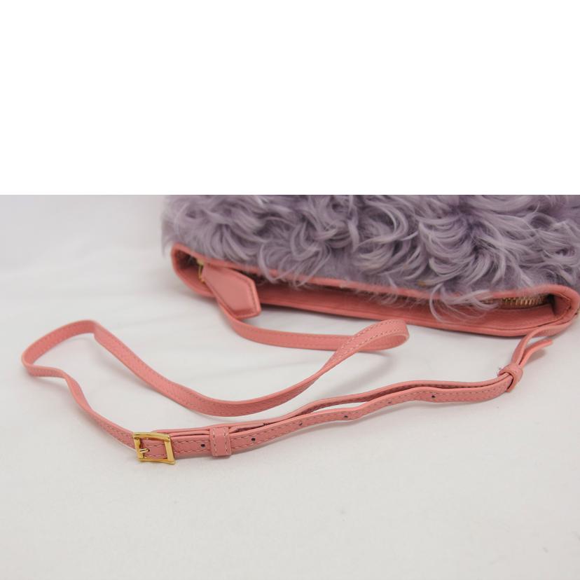 BURBERRY バーバリー/2WAYファーショルダーバッグ /ピンク×パープル//ABランク/04