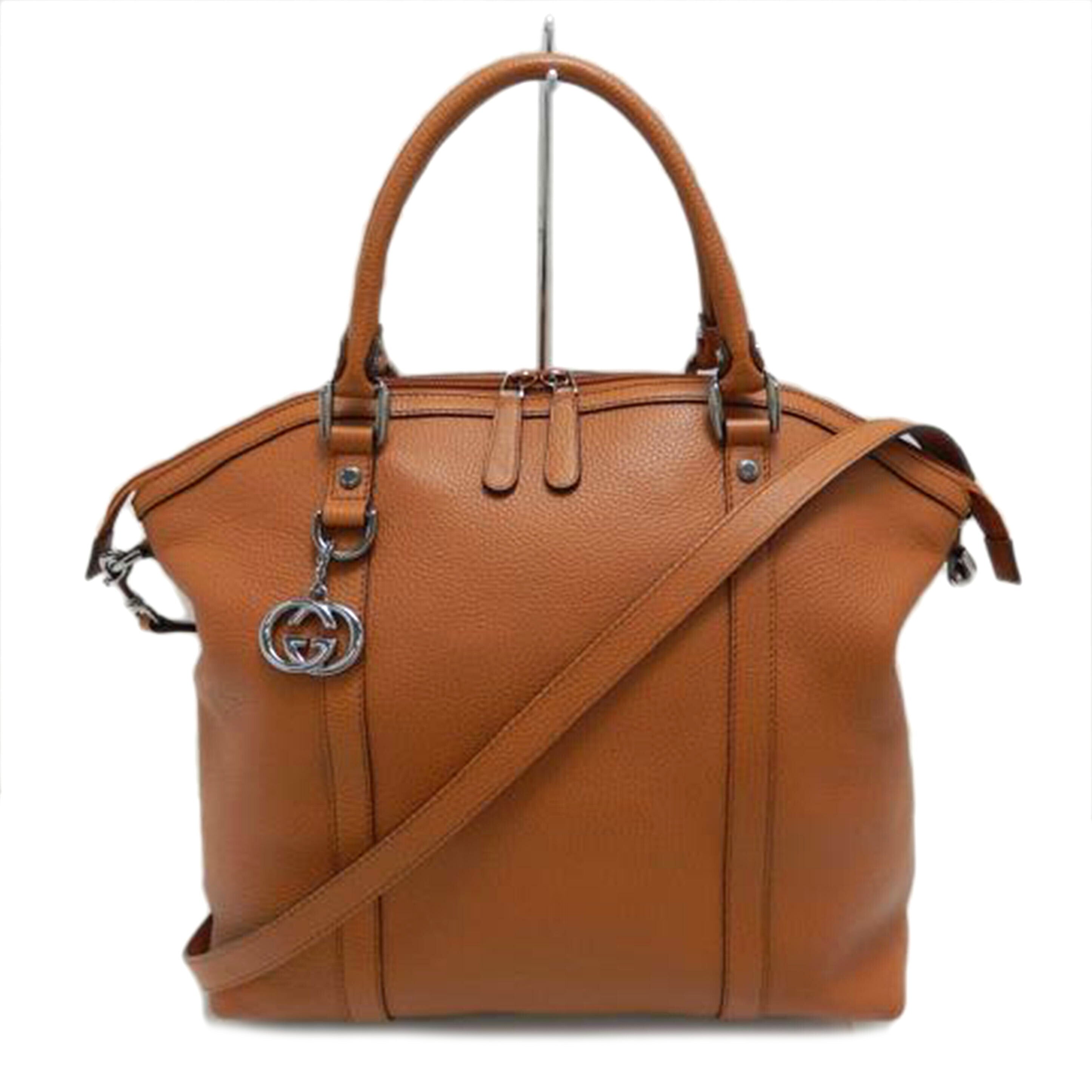 GUCCI グッチ/レザー2WAYハンドバッグ/ブラウン/339551//204046/ABランク/85