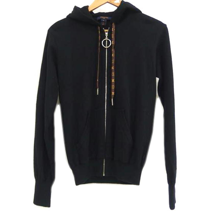 LV ルイヴィトン/LOUIS VUITTON カシミヤ混ジップパーカー/ブラック//Bランク/82