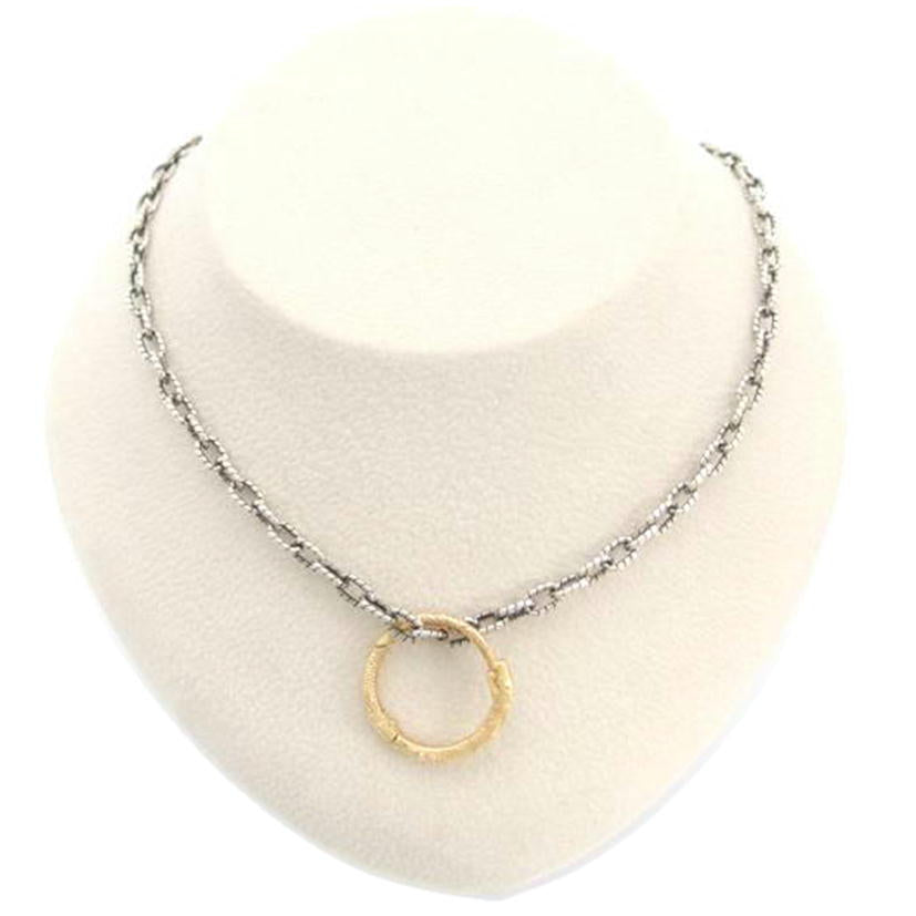 GUCCI グッチ/750YG/925/ゴールドスネークリングNC/461997//57 AR/Aランク/83