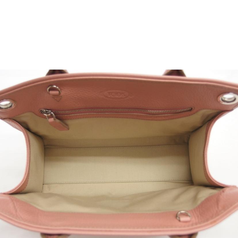 TOD’S トッズ/レザー2WAYショルダーバッグ/ピンク//A2314/ABランク/04
