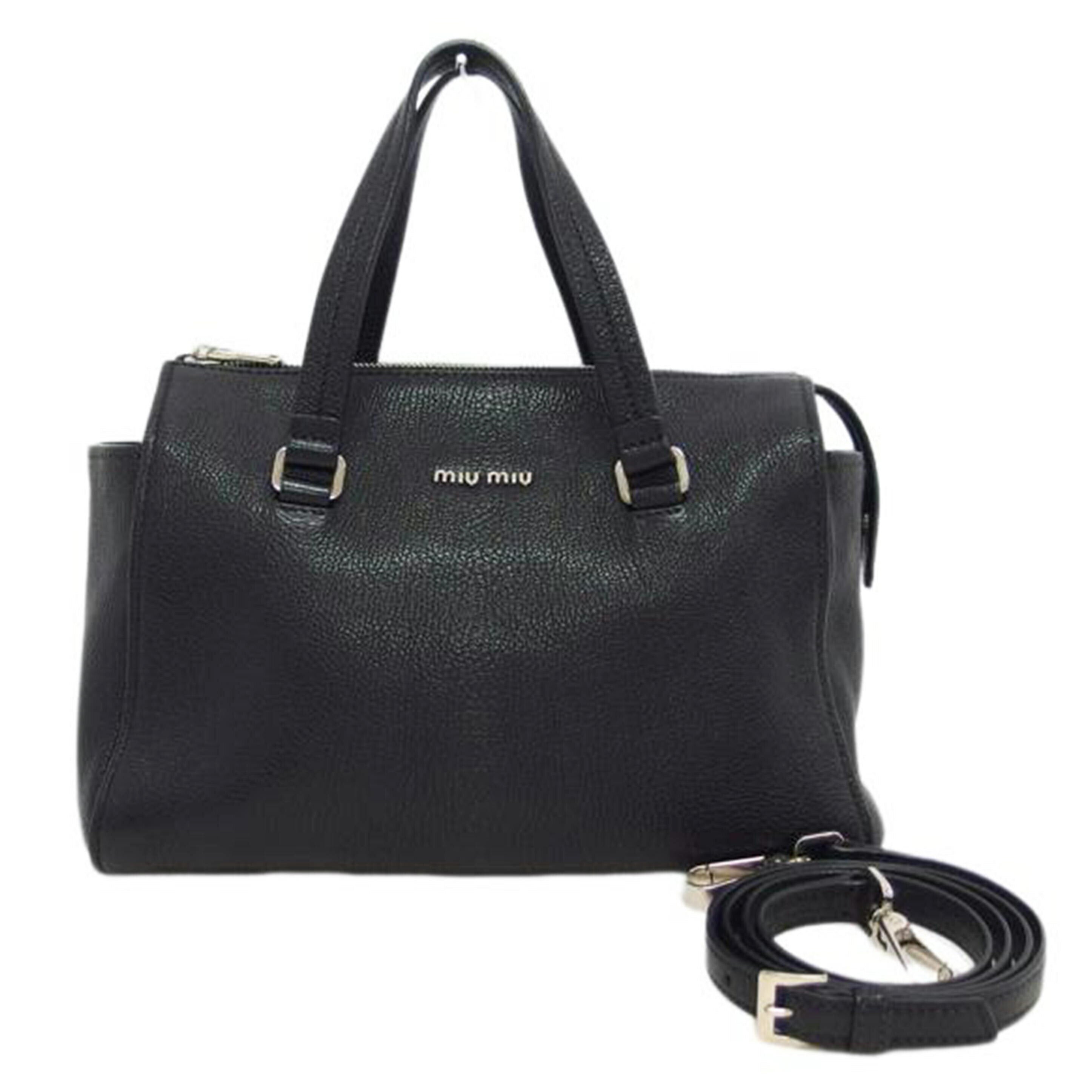 miu miu ミュウミュウ/マドラス/2WAYハンドバッグ/ブラック/5BB006//246/Aランク/04