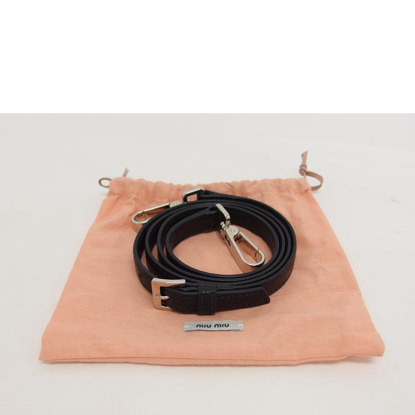 miu miu ミュウミュウ/マドラス/2WAYハンドバッグ/ブラック/5BB006//246/Aランク/04