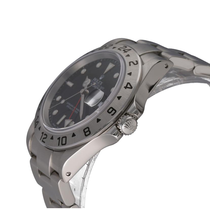 ROLEX ロレックス 腕時計 2000年頃製造 ステンレス 黒文字盤 メンズ 自動巻き/エクスプローラー2・ブラック/P番/16570//P82**********/Aランク/75