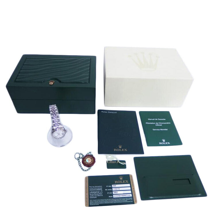 ROLEX ロレックス/デイトジャスト・レディース/白文字盤/ローマン/179174//69U*****/Aランク/82