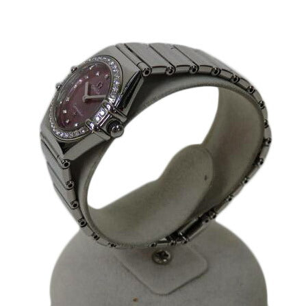 OMEGA オメガ パープルシェル文字盤/コンステレーションミニ・マイチョイス/ダイヤベゼル/クオーツ/1457.78//902*****/SAランク/84