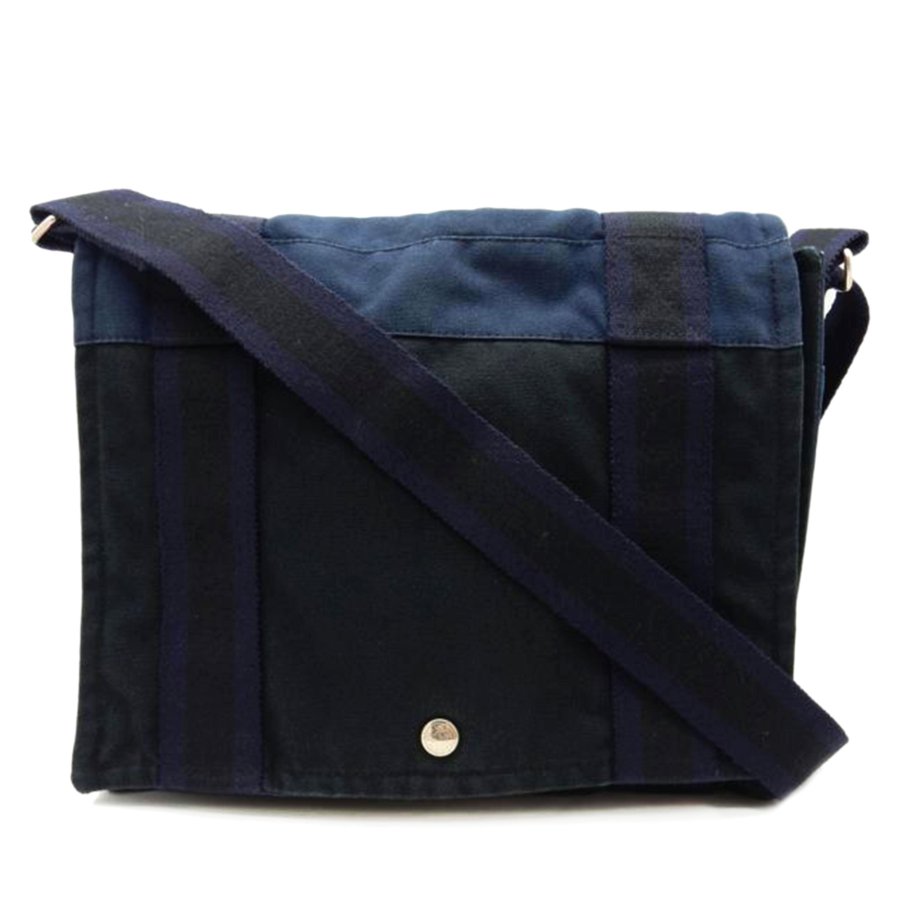 HERMES エルメス/フールテゥバサスMM/キャンバス・ネイビー//Bランク/02