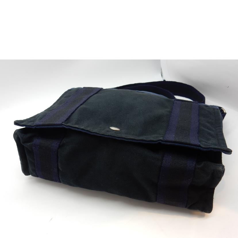 HERMES エルメス/フールテゥバサスMM/キャンバス・ネイビー//Bランク/02