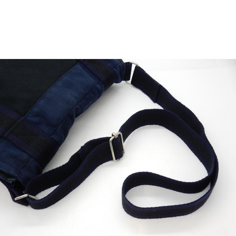 HERMES エルメス/フールテゥバサスMM/キャンバス・ネイビー//Bランク/02