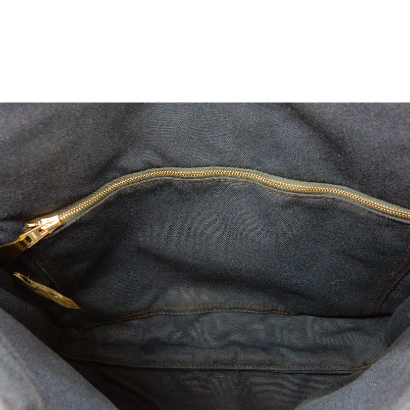 HERMES エルメス/フールテゥバサスMM/キャンバス・ネイビー//Bランク/02