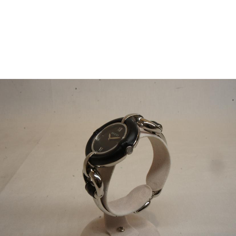 GUCCI グッチ/ブラックバンブーベゼルバングルウォッチ/132.4//140*****/ABランク/92