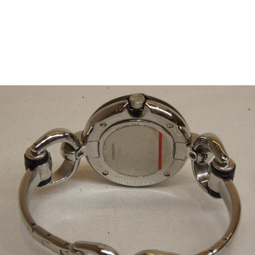 GUCCI グッチ/ブラックバンブーベゼルバングルウォッチ/132.4//140*****/ABランク/92