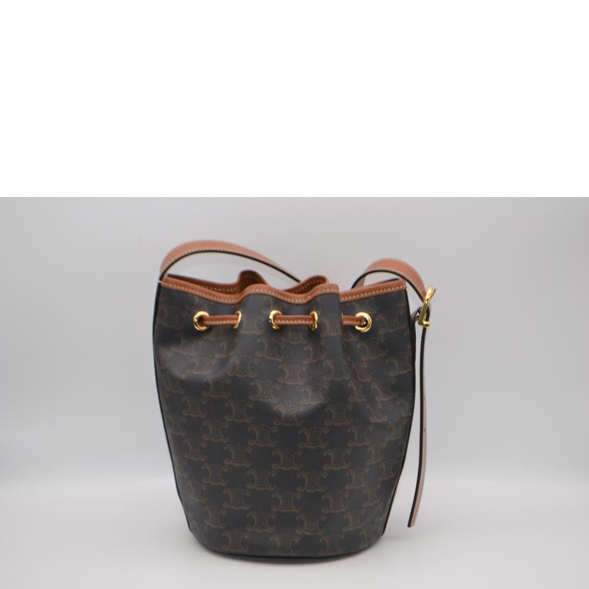 CELINE セリーヌ/トリオンフスモールドローストイングショルダー/タン/191142BZJ//F-G******/Aランク/89