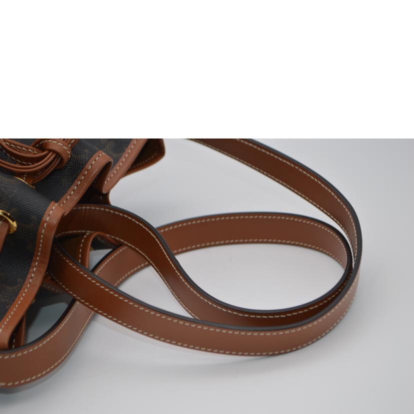 CELINE セリーヌ/トリオンフスモールドローストイングショルダー/タン/191142BZJ//F-G******/Aランク/89