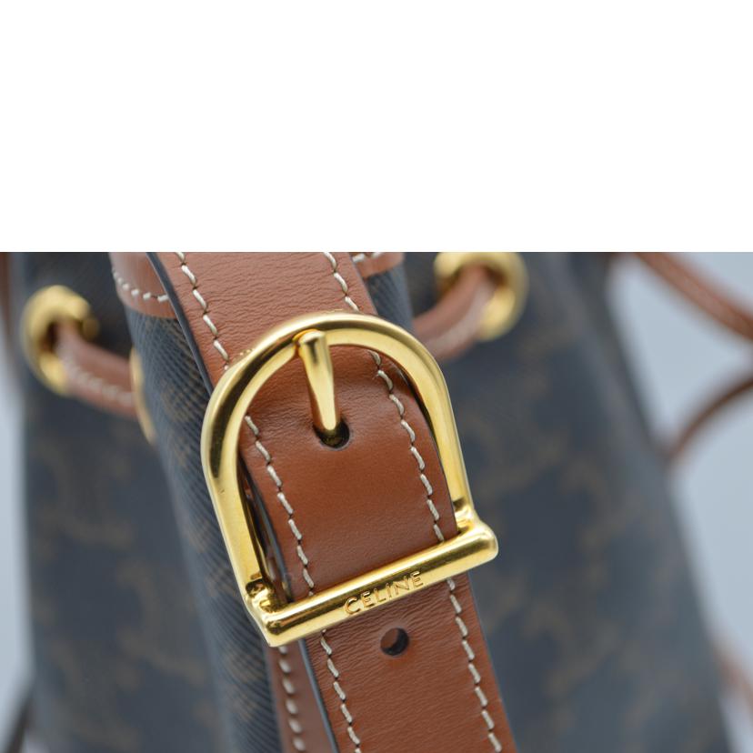 CELINE セリーヌ/トリオンフスモールドローストイングショルダー/タン/191142BZJ//F-G******/Aランク/89