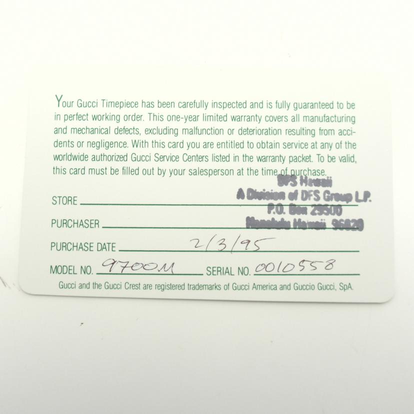 GUCCI グッチ/ダイバースポーツウォッチ/メンズ/クオーツ/9700M//001****/ABランク/75