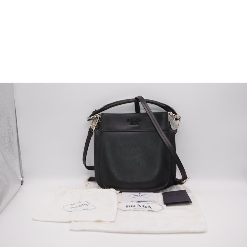 PRADA プラダ/マギットシティカーフ2wayレザーハンド/ネロ/1BC082//131/Aランク/89