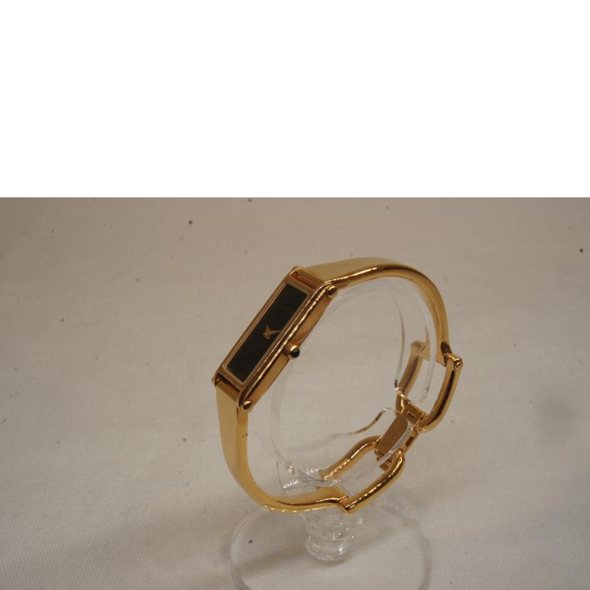 GUCCI グッチ/スクエアバングルウォッチゴールドブラック/1500L//126*****/ABランク/92