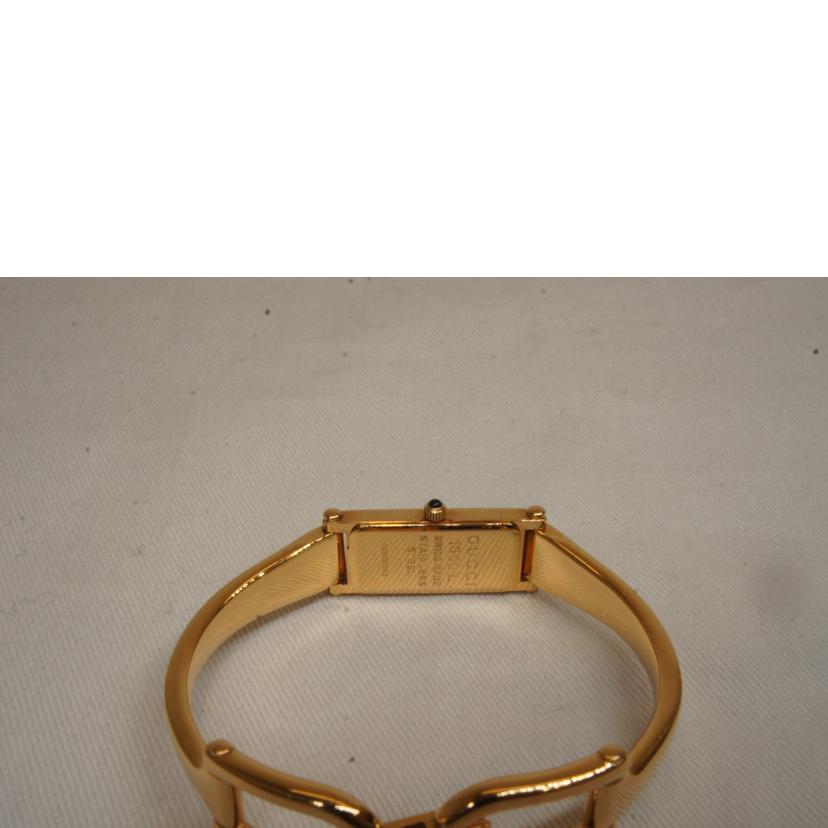 GUCCI グッチ/スクエアバングルウォッチゴールドブラック/1500L//126*****/ABランク/92