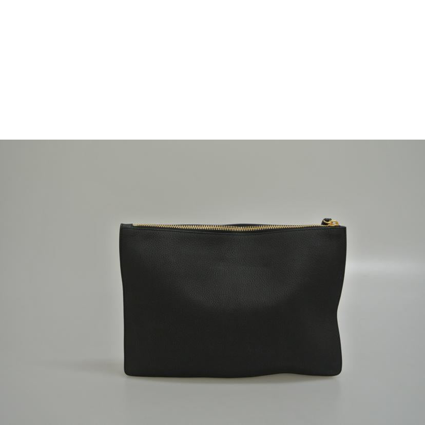 VERSACE ヴェルサーチェ/レザークラッチバッグ 黒//ABランク/87