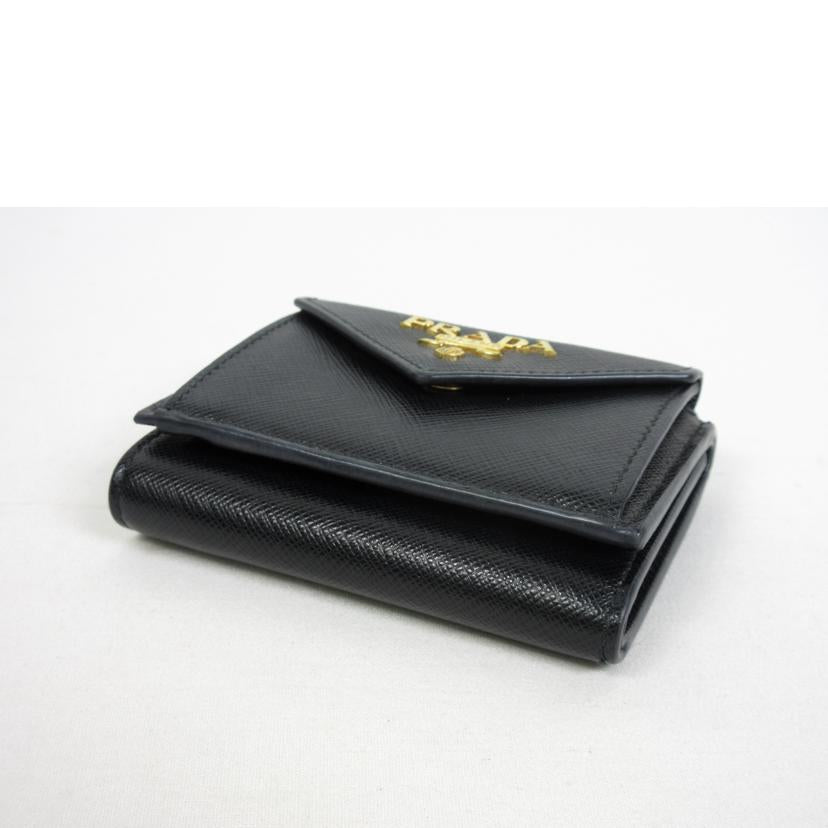 PRADA プラダ/サフィアーノメタル 三つ折りコンパクトウォレット/1MH021//Aランク/70