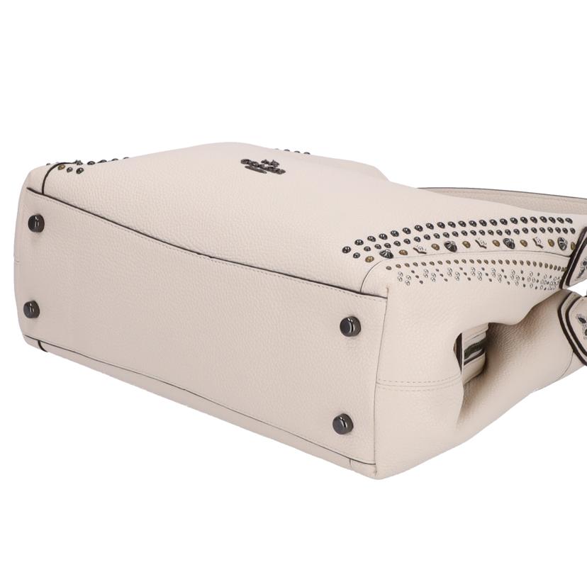 COACH コーチ/レザートート/ホワイト/55544//H1680/Aランク/75