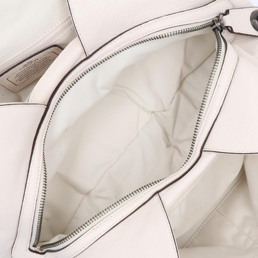 COACH コーチ/レザートート/ホワイト/55544//H1680/Aランク/75