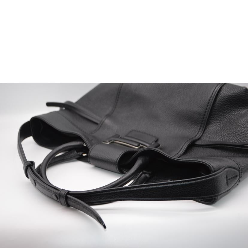 TOD'S トッツ/ダブルTショッピング2wayレザーハンド/XBWD0TA0400//CT **/SAランク/89