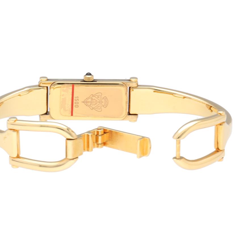 GUCCI グッチ/バングルウォッチ・ゴールド/レディース/クオーツ/1500//044****/ABランク/75