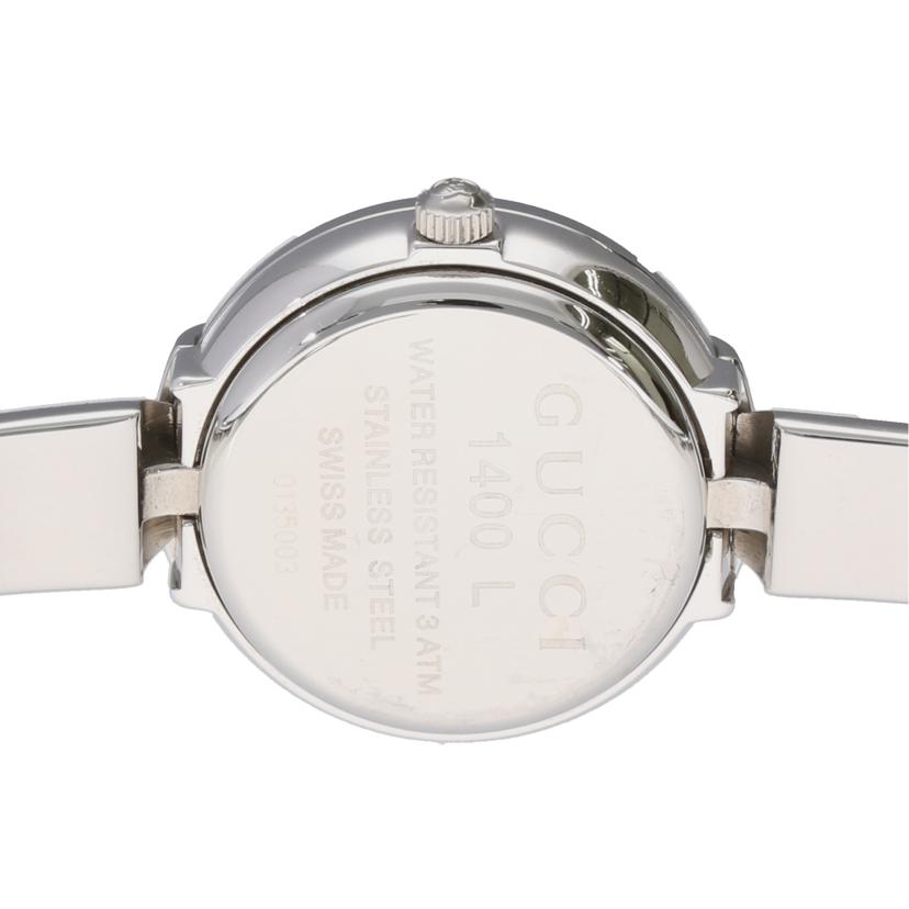GUCCI グッチ/ラウンドフェイス・バングルウォッチ・シルバー/クオーツ/1400L//013****/Bランク/75