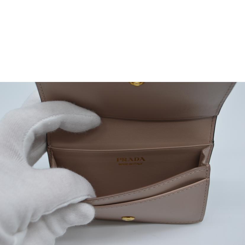 PRADA プラダ/サフィアーノフィオッコカードケース/ネロ/1MC122//12/SAランク/89