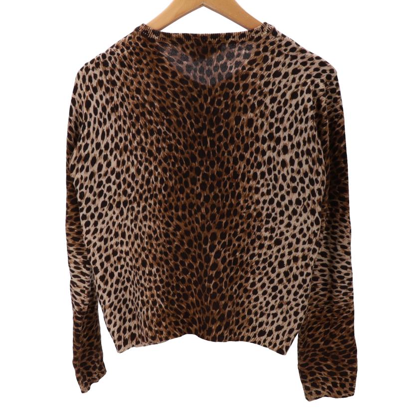 DOLCE&GABBANA ドルチェアンドガッパーナ/D&G ヒョウ柄カシミアカーディガン M//ABランク/75