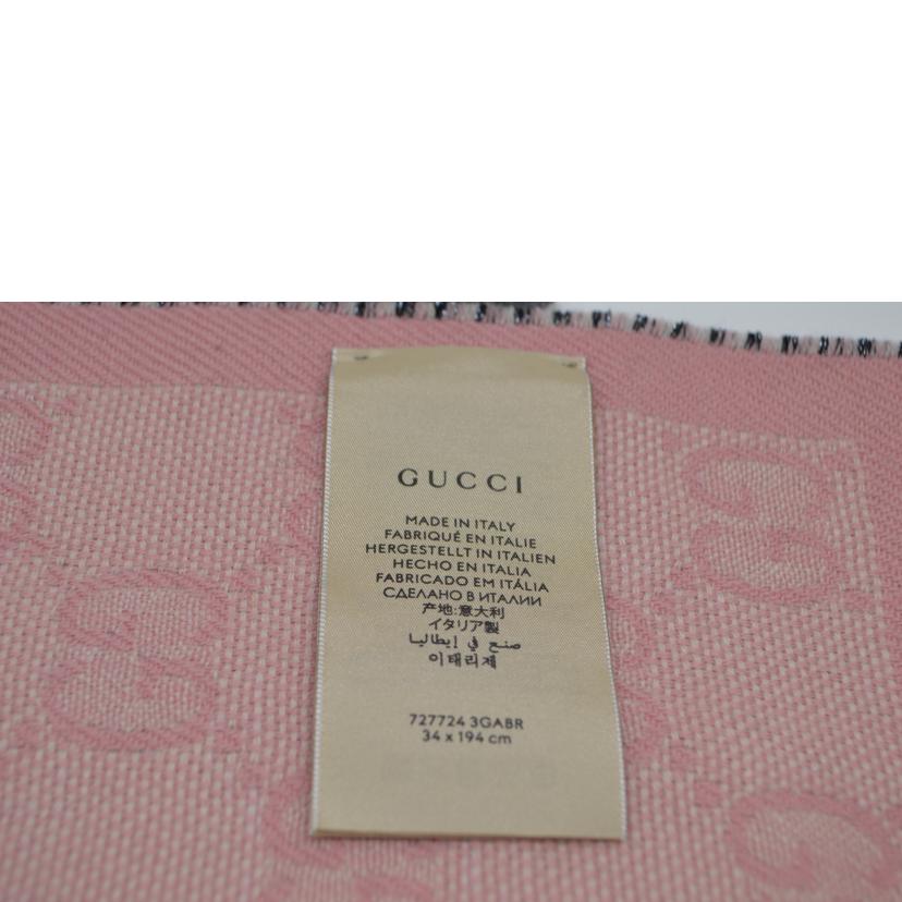 GUCCI グッチ/GGメタリックファイバーフリンジウールマフラー/727724//Sランク/89