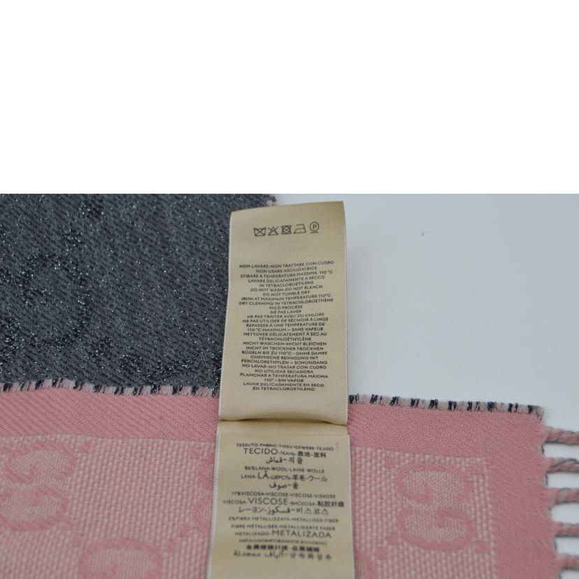 GUCCI グッチ/GGメタリックファイバーフリンジウールマフラー/727724//Sランク/89