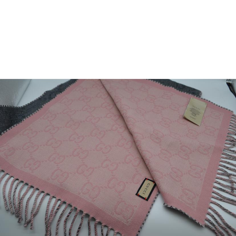 GUCCI グッチ/GGメタリックファイバーフリンジウールマフラー/727724//Sランク/89