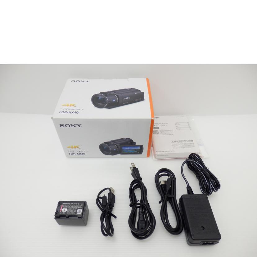 SONY ソニー/4Kビデオカメラ/FDR-AX40/FDR-AX40//3022772/ABランク/88